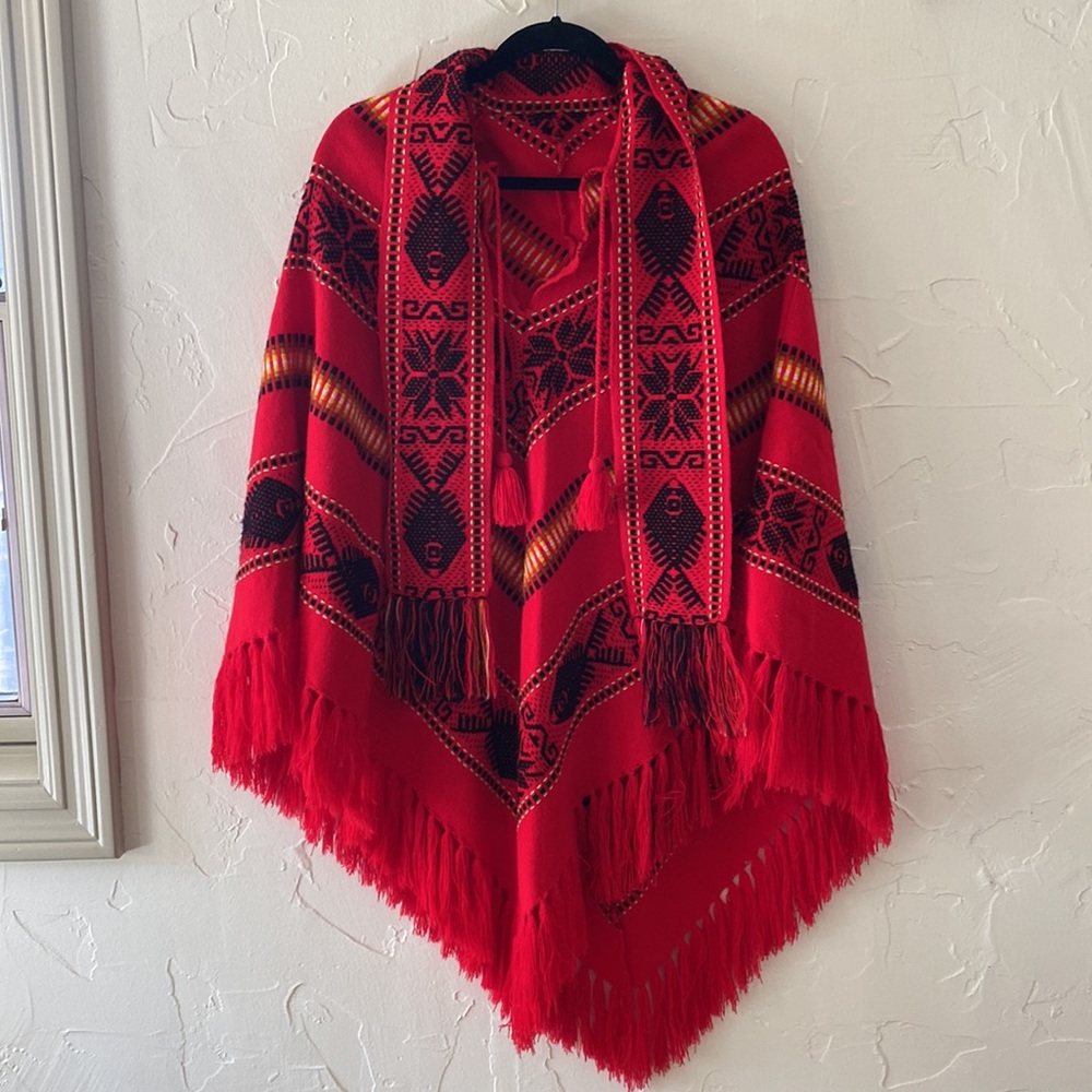 Vibrant Mexican Poncho